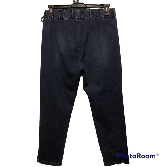 Soft Surroundings pullon elastic waist jeans - Picture 2 of 4